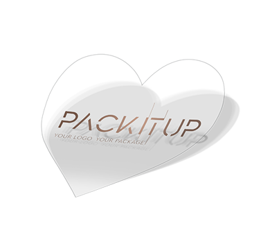 PP sticker with hotprint heart